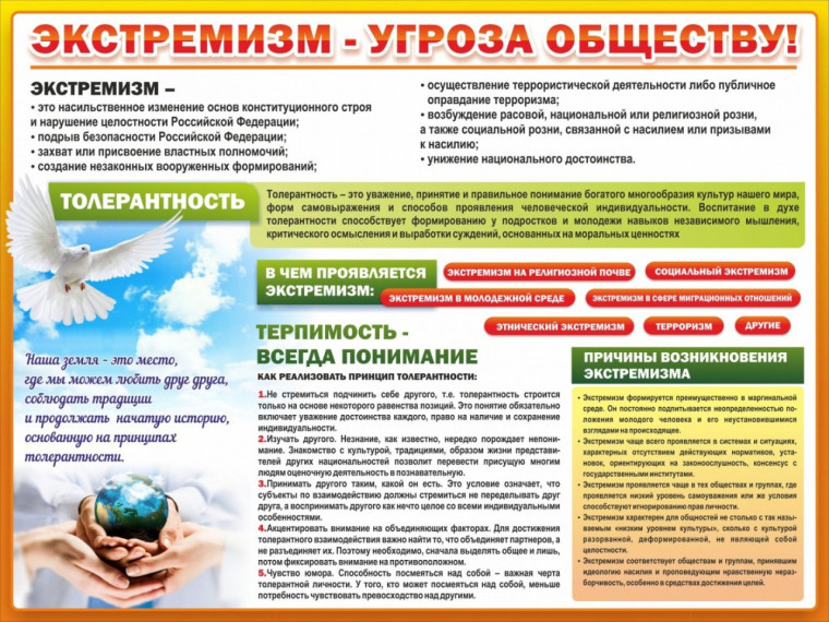Экстремизм - угроза обществу.